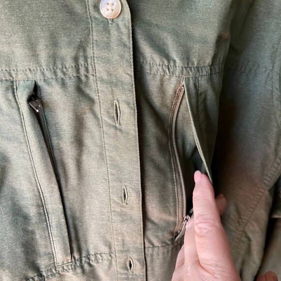 ExOffico Button-Down Shirt Long Sleeve Button Lightweight Front Mesh Yoke Collar - Picture 10 of 14